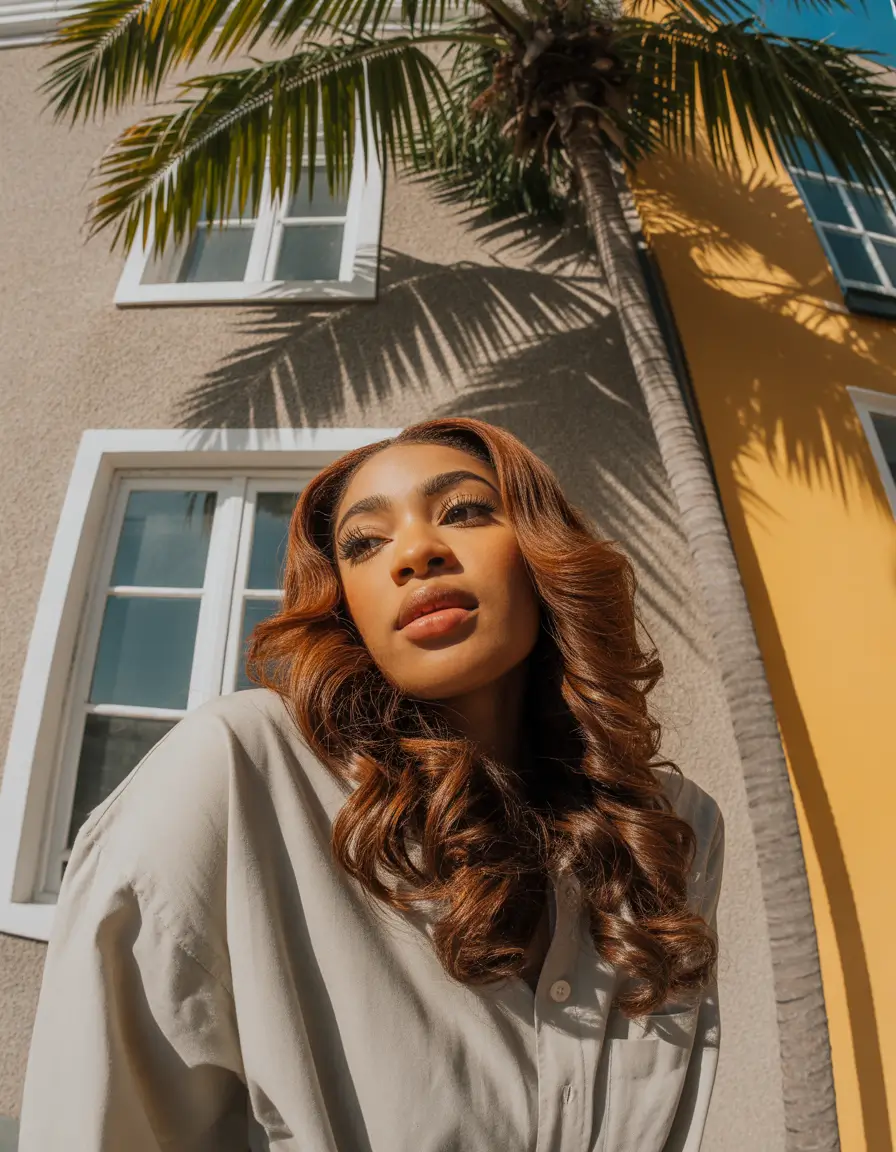 Auburn fall hair color 2025 Golden Copper Curls