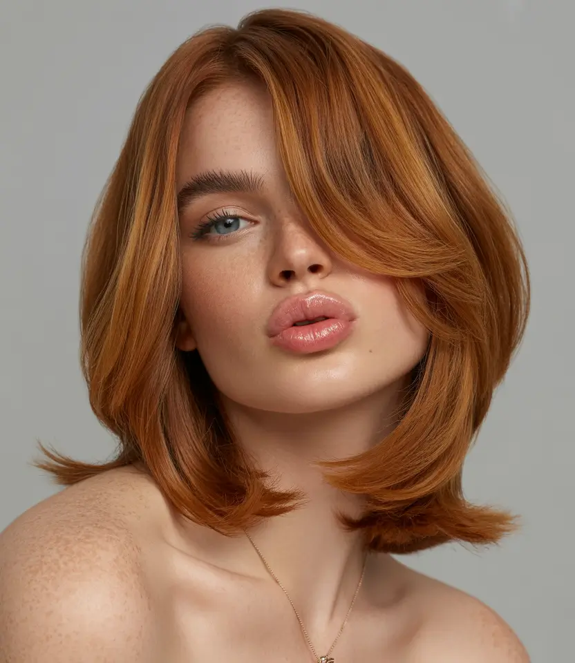 Auburn fall hair color 2025 Modern Auburn Lob