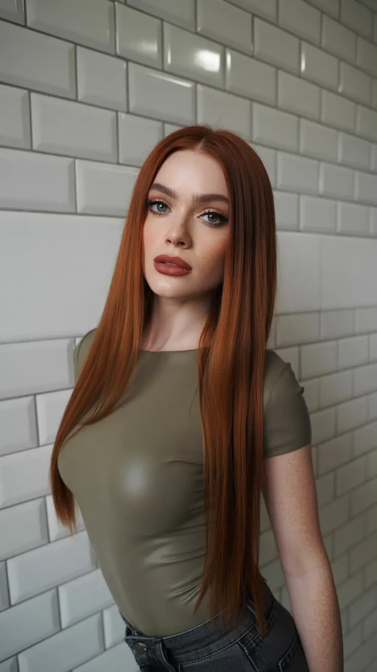 Auburn fall hair color 2025 Ultra Sleek Copper Red