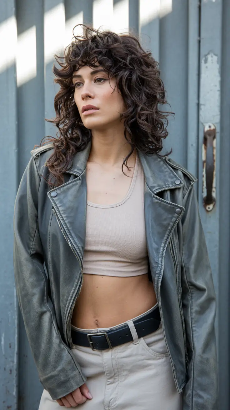 Autumn Haircut Inspiration 2025 Edgy Curly Shag