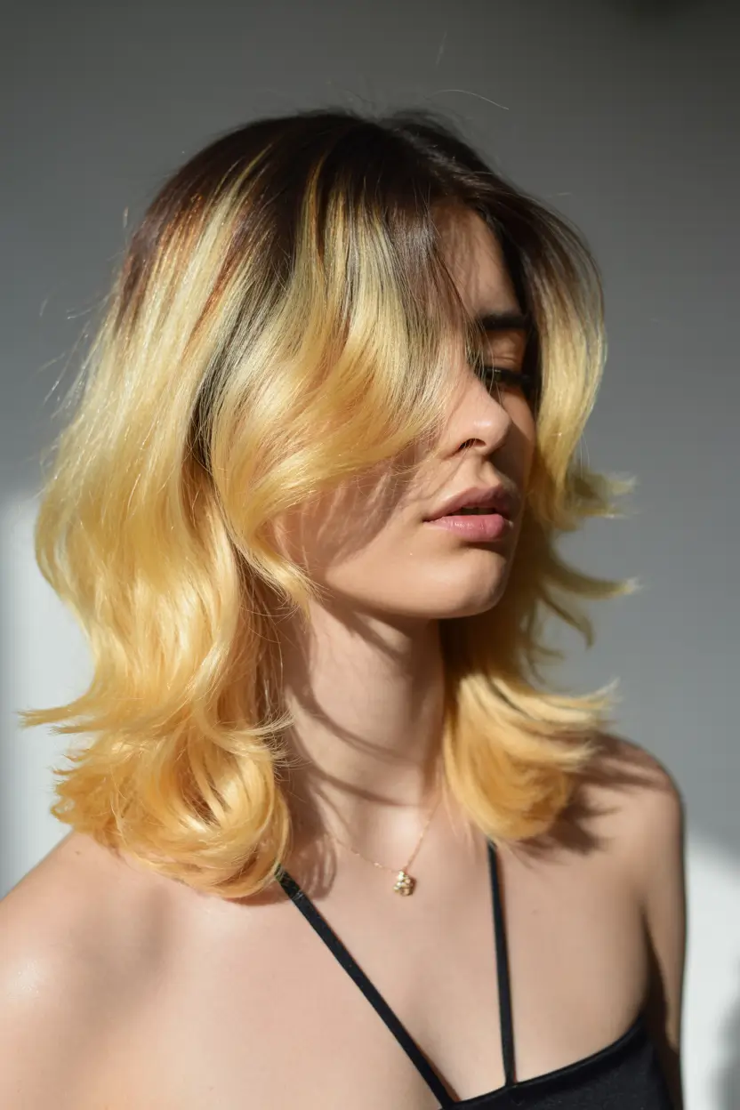 Autumn Haircut Inspiration 2025 Golden Blonde Shag Revival