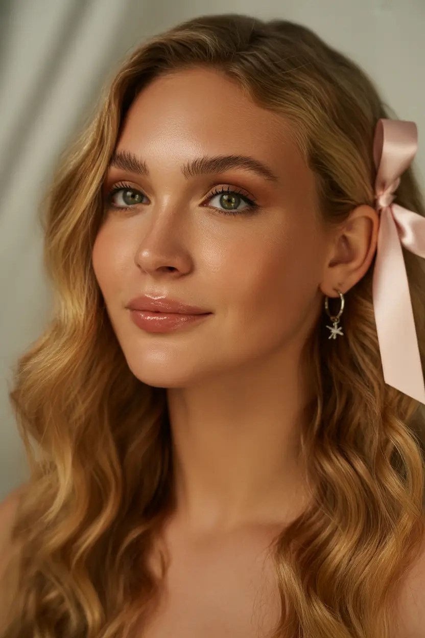 Fall Hair Colors for Warm Skin Golden Beach Blonde with Romantic Waves