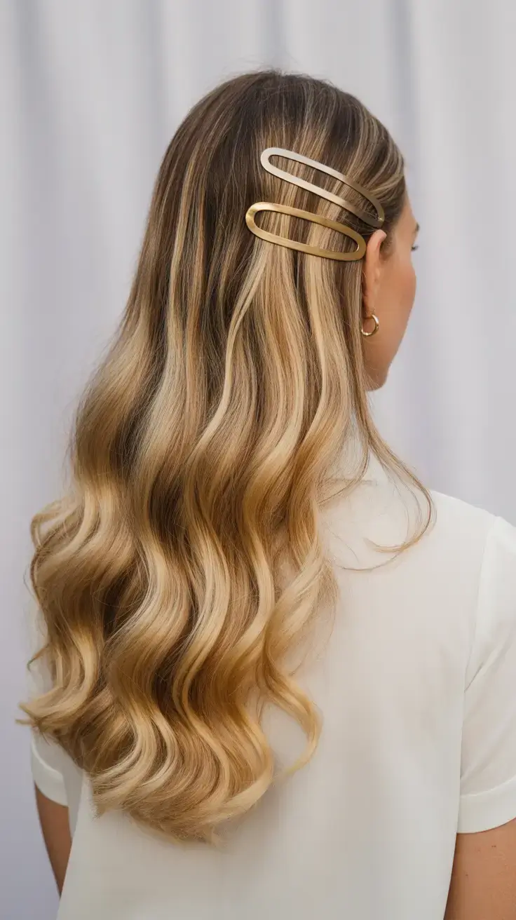 Fall Hair Colors for Warm Skin Bright Vanilla Balayage on Long Layers