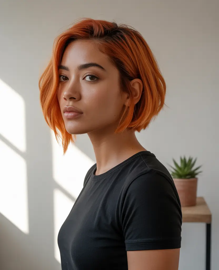 Fall Hair Colors for Warm Skin Sunlit Copper Shag