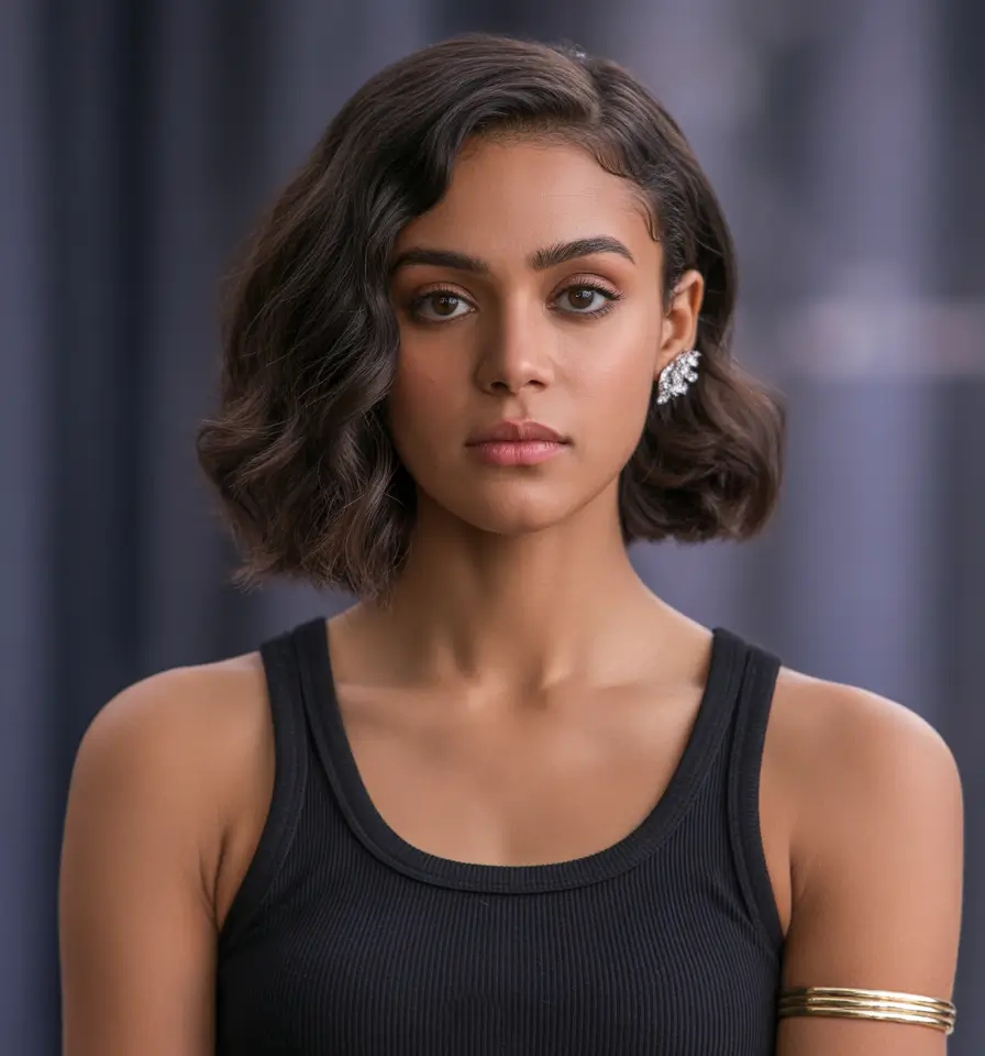 Fall Hair Colors for Warm Skin Espresso Soft Bob