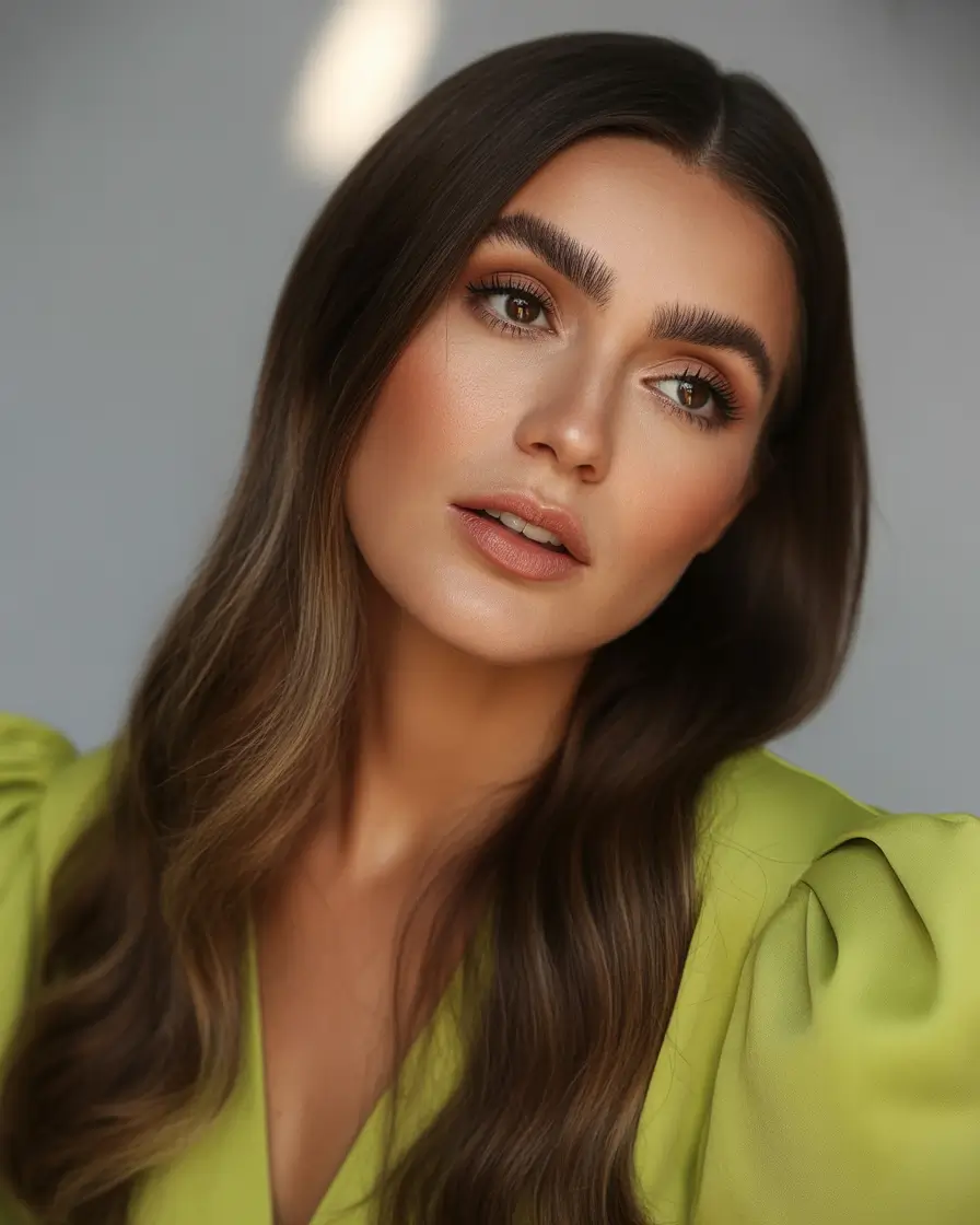 Fall Hair Colors for Warm Skin Chocolate Waves with Glossy Depth