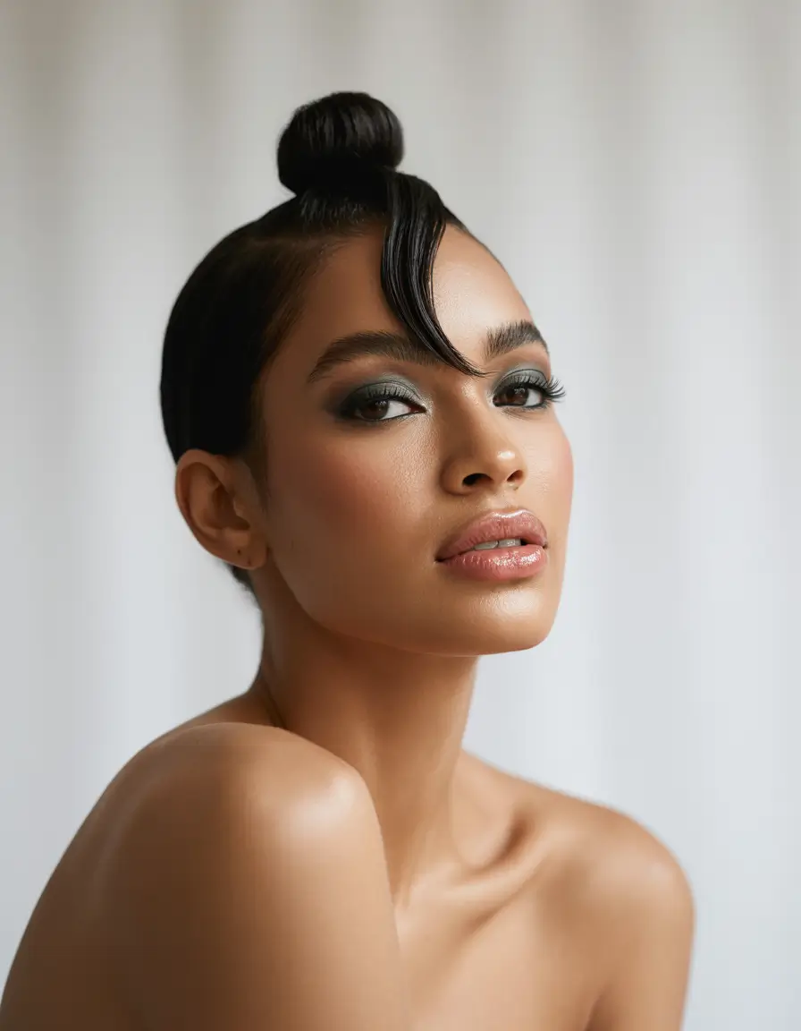 Fall hairstyle black women Avant-Garde Top Knot