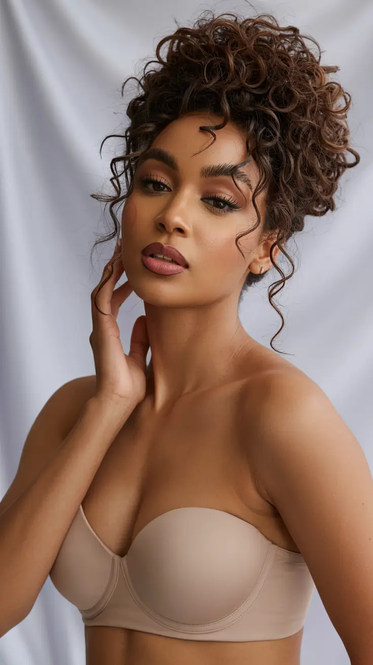 Fall hairstyle black women High Curl Crown