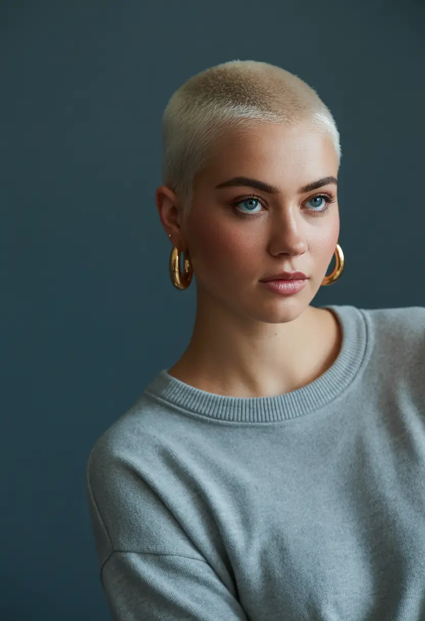 Popular fall haircuts Ultra-Short Buzz Cut