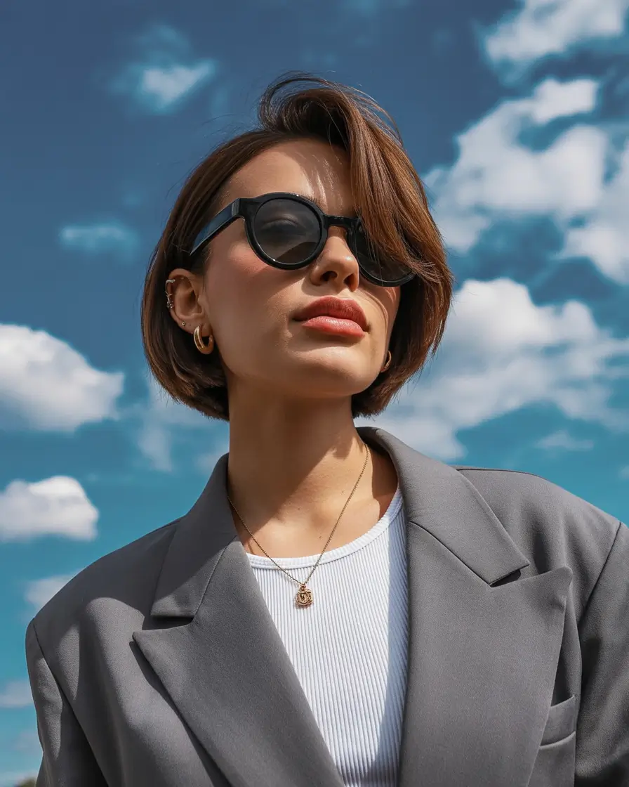 haicuts - October 2025 Polished Bob with a Side Part