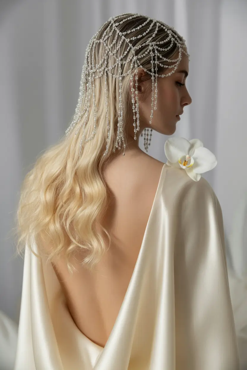 fall-wedding-hairstyles-regal-beaded-draping-boho-bride