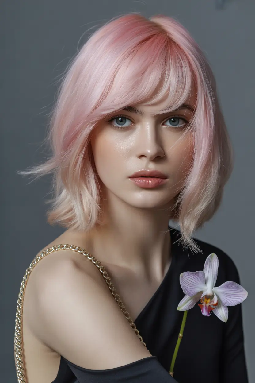 Fall Hair Colors for Cool Skin Baby Pink Blonde for Whimsical Cool Girls