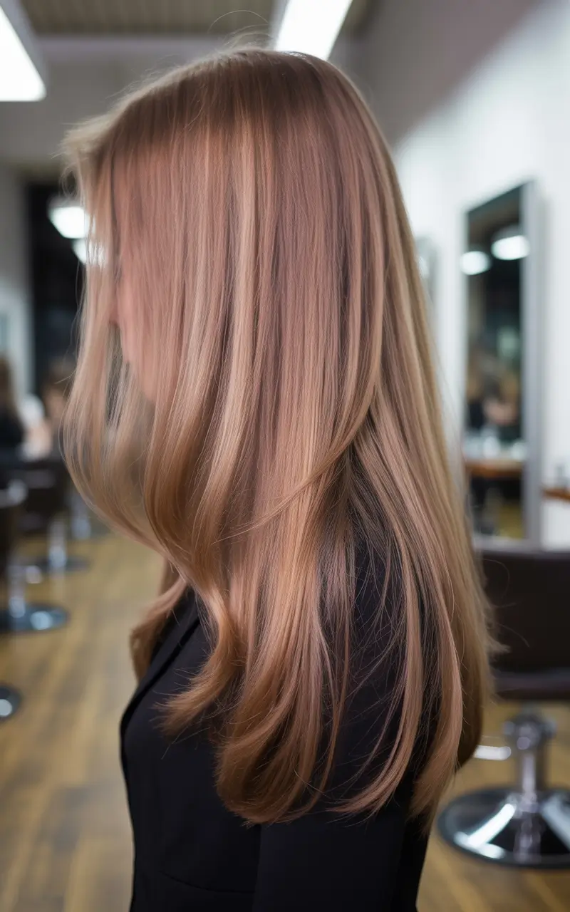 warm fall hair color 2025 Soft Beige Blonde with Caramel Dimension