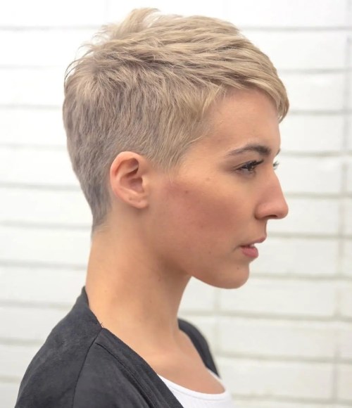 Pixie Style Short Haircuts Short Edgy Pixie Cut
