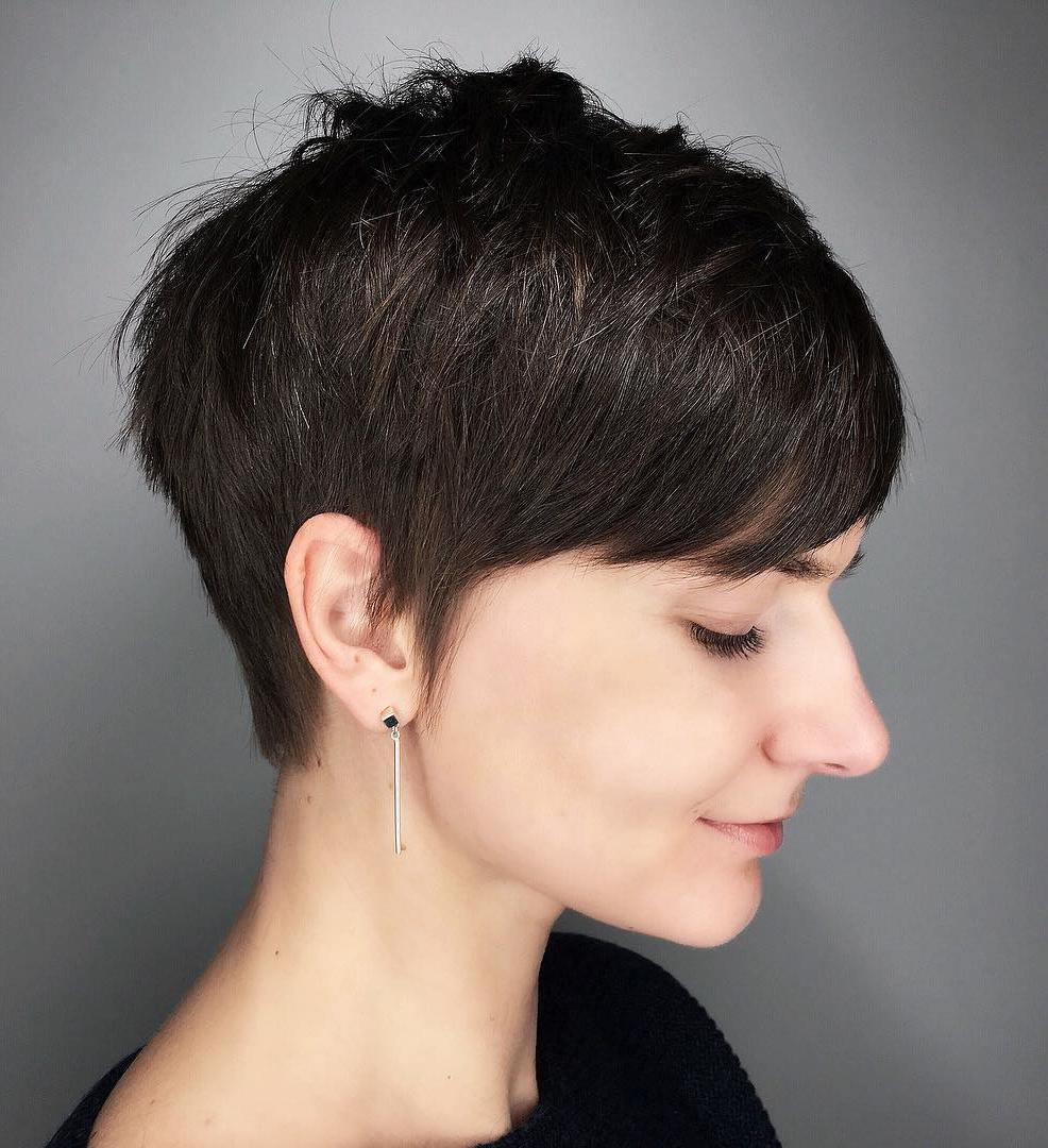 Short Pixie Cuts For Thick Hair Short Curly Pixie Cuts