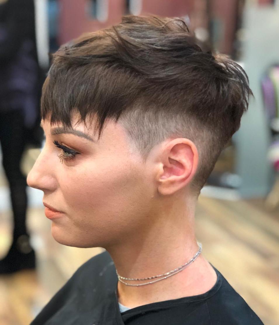 Ultra Short Pixie Buzz Cut Pixie Short Stacked Bob