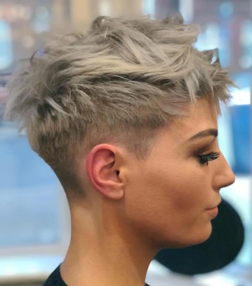 Short Pixie Undercut Pixie Short Hair Style