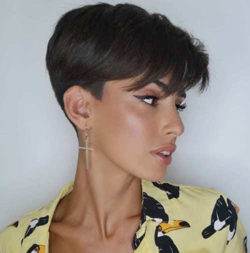 Pixie Short Curly Hairstyles Short Pixie Cut Front And Back View