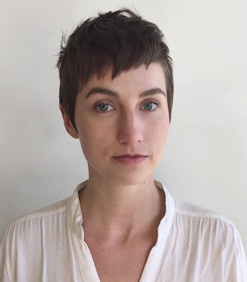 Short Curly Pixies Short Pixie Haircuts Front And Back View