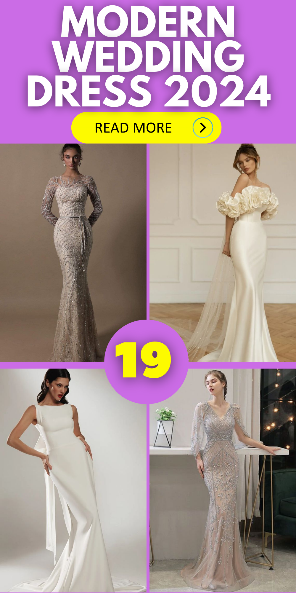 Modern Wedding Dress Trends 2024: Vintage, Minimalist, Kebaya & Boho ...