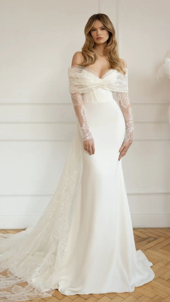 Long Sleeve Wedding Dress Ideas 2024: From Simple Elegance to Vintage ...