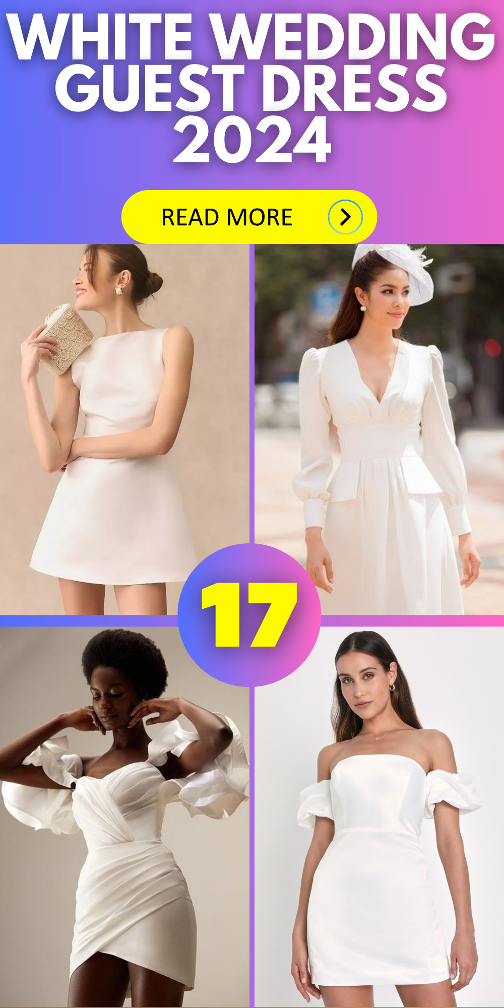 White Wedding Guest Dress 2024: 17 Trendy Ideas for Formal to Beach ...