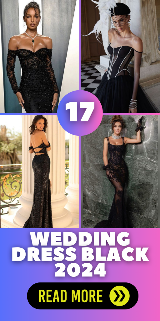 2024 Black Wedding Dresses Elegant & Unique Bridal Trends