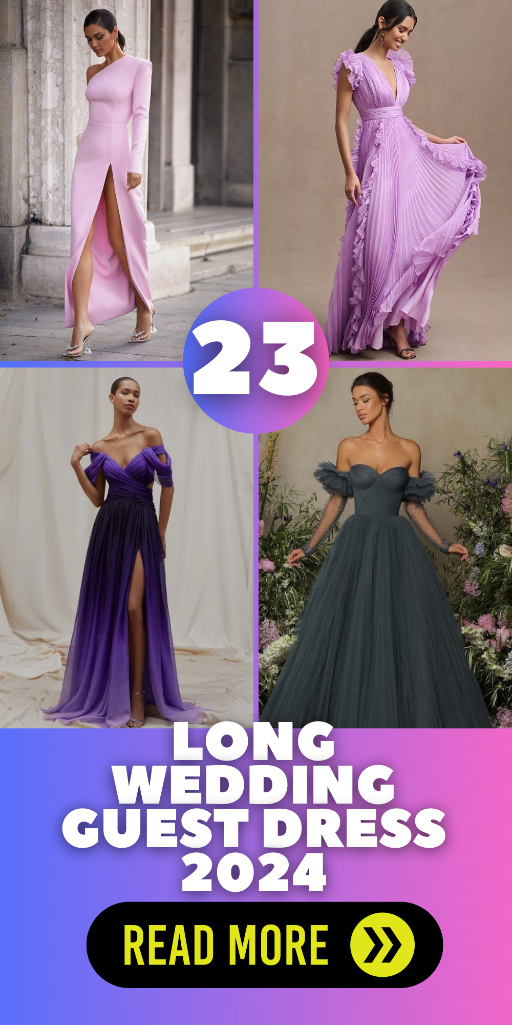 2024 Long Wedding Guest Dress Ideas From Summer Formal to Night