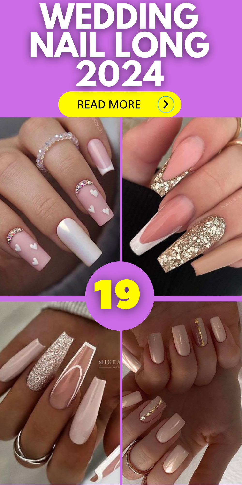 2024 Bridal Nail Trends Dreamy Long Wedding Manicures In Chic Hues   2 30 