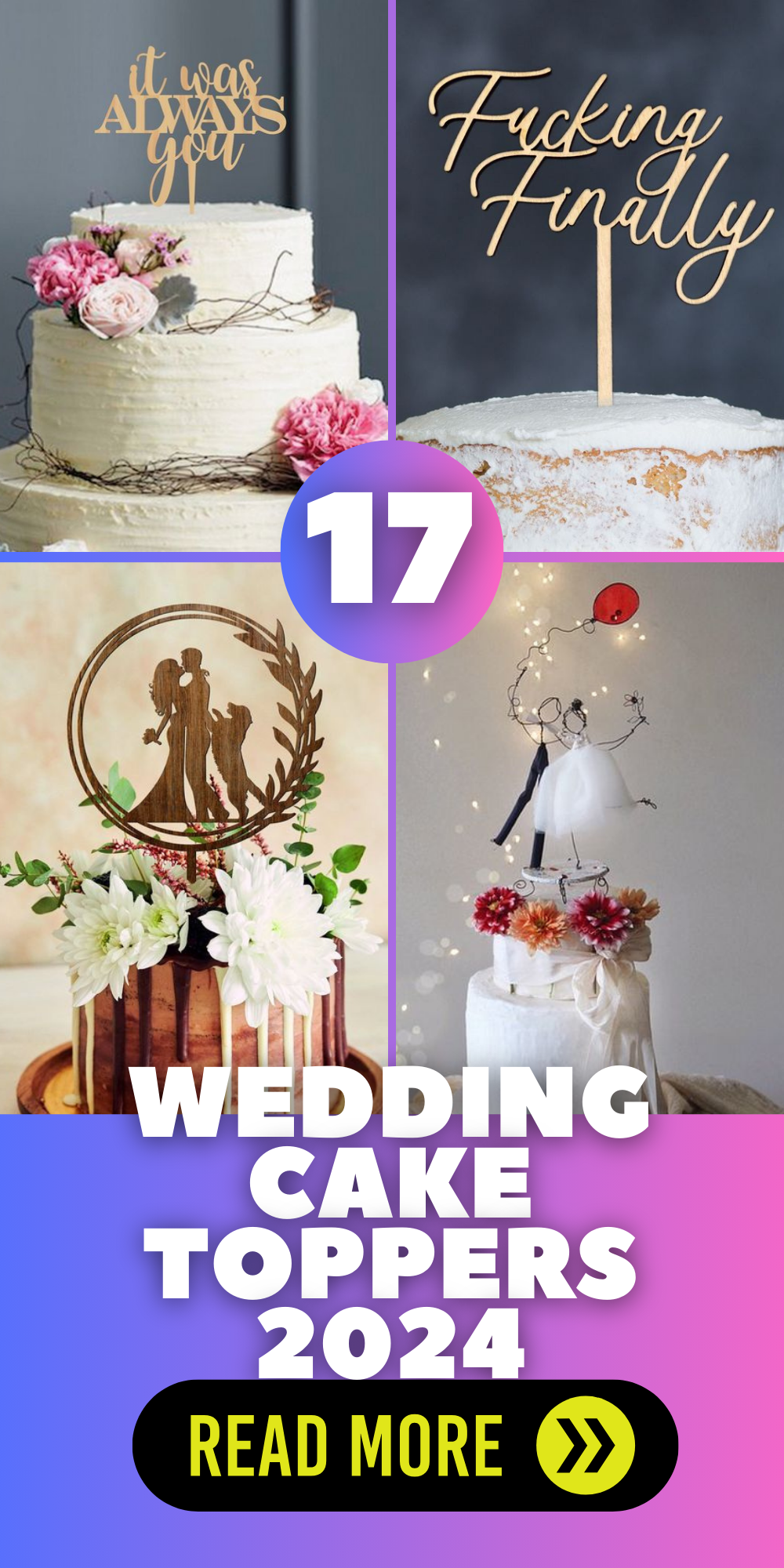 2024 Wedding Cake Toppers Unique Personalized Top Trends   2 46 