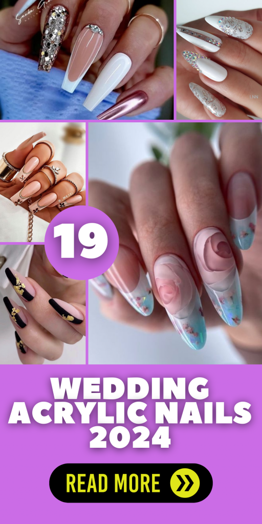 2024s Top Wedding Acrylic Nail Trends For Brides And Bridesmaids