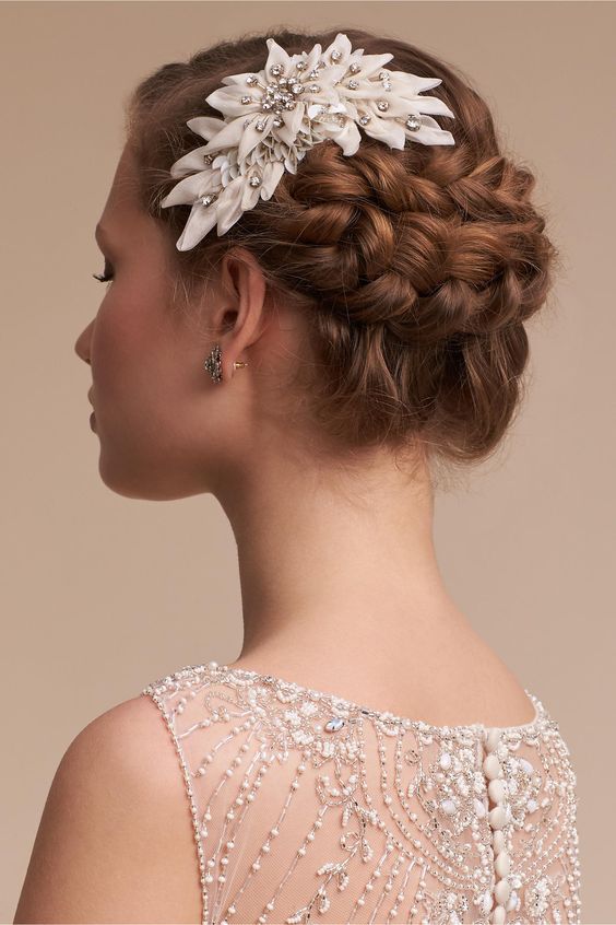 2024 Bridal Updos Elegant Boho Hairstyles For Every Hair Type   7 1 