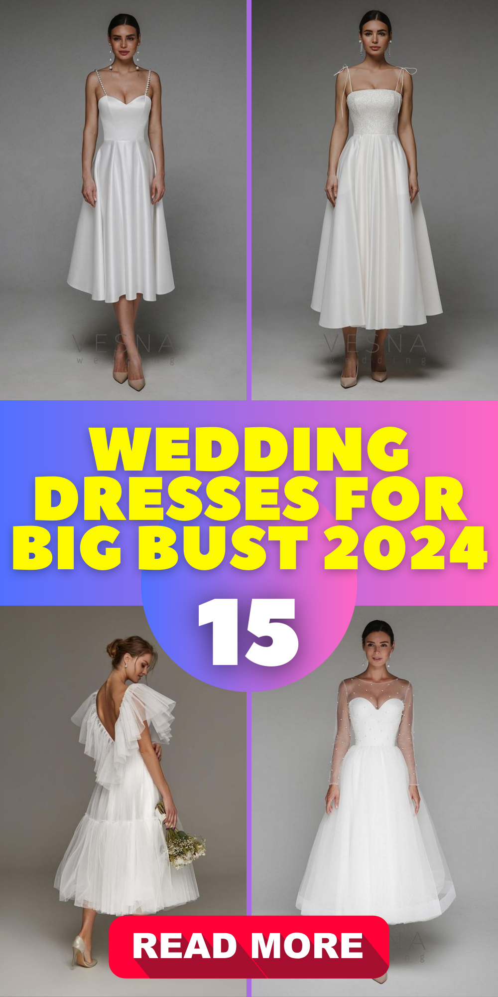 2024 Wedding Dresses For Big Bust Plus Size Petite Elegant Styles   17 6 