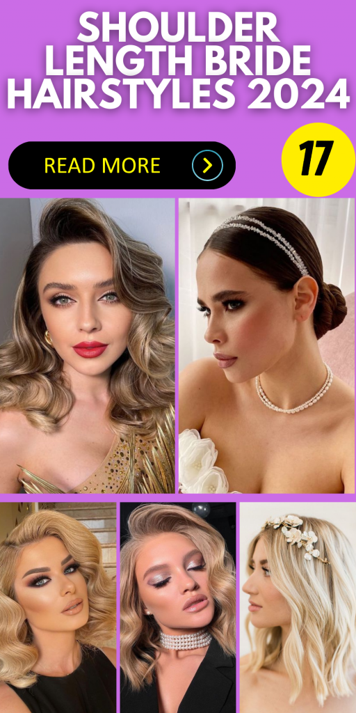 2024 Shoulder Length Bride Hairstyles Easy Updos, Cute Braids, and