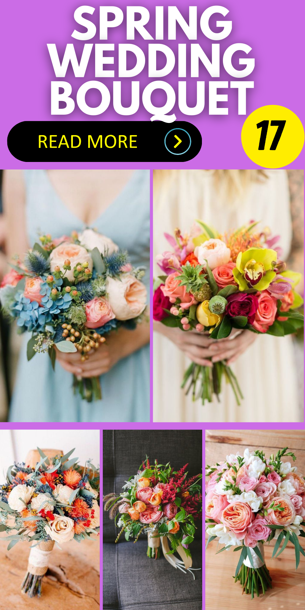Spring Wedding Bouquet Ideas: Simple, Colorful, and Elegant Florals