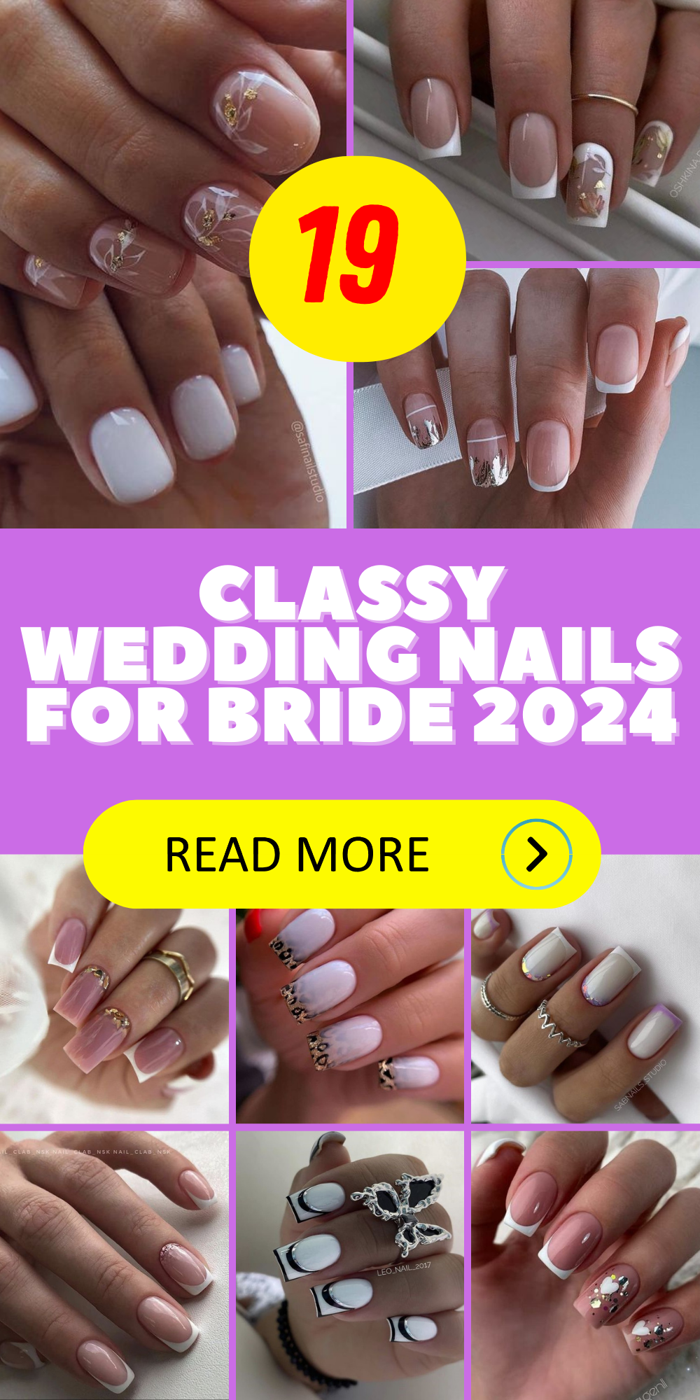 2024 Classy Wedding Nails for Bride Bridal Guest and Bridesmaid