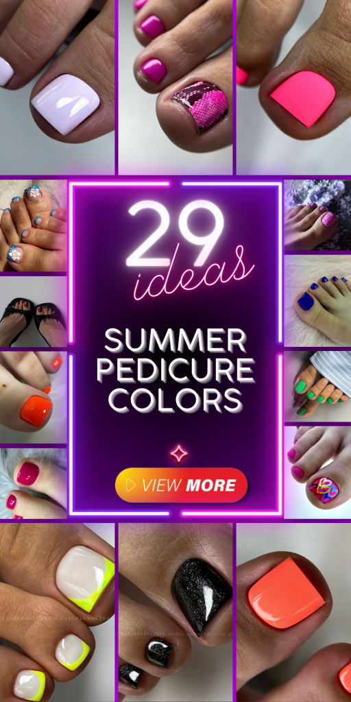 29 Summer Pedicure Colors Best Ideas for Hot Season 2024