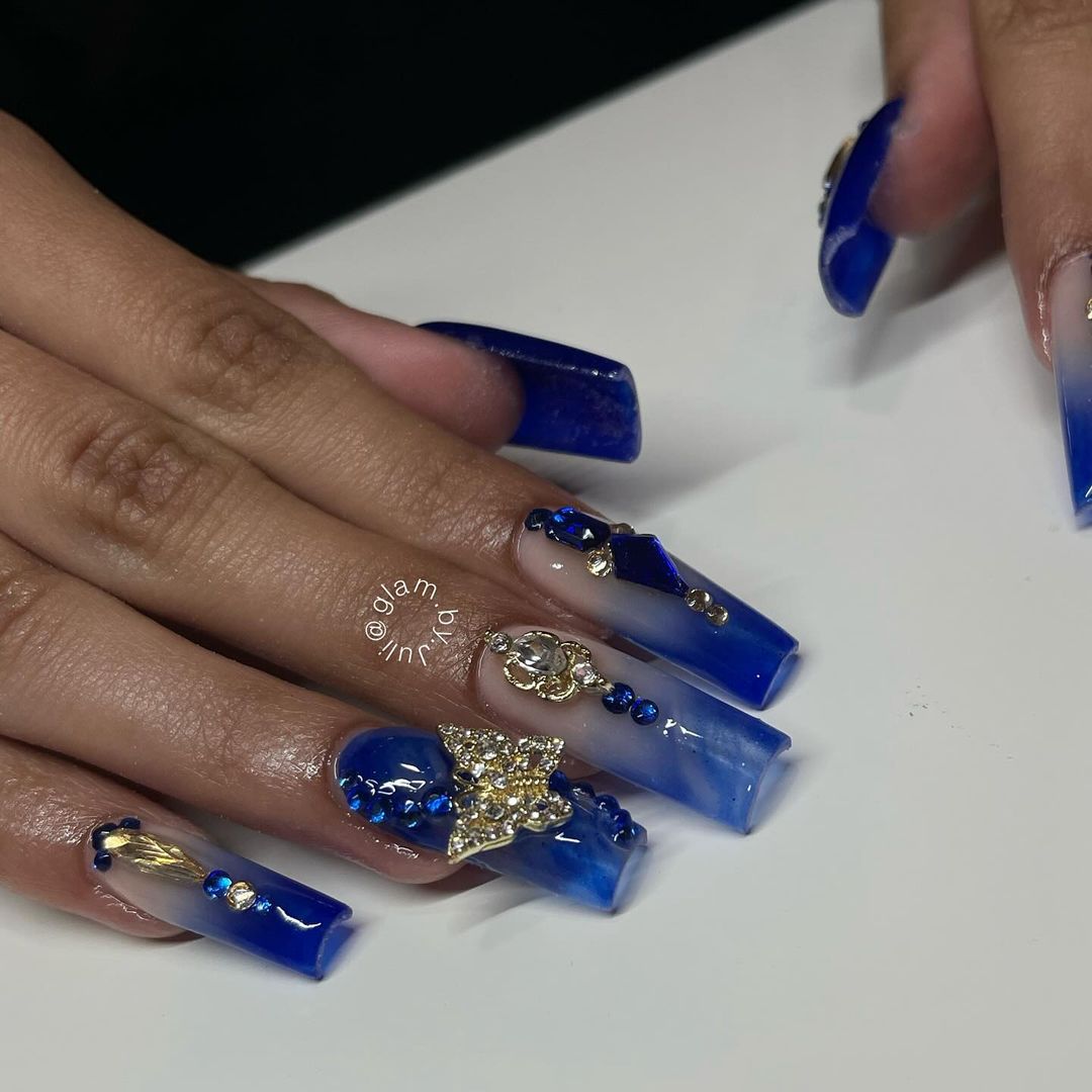 27 Navy Blue Fall Nail Ideas for 2024 - Fall Update 2024