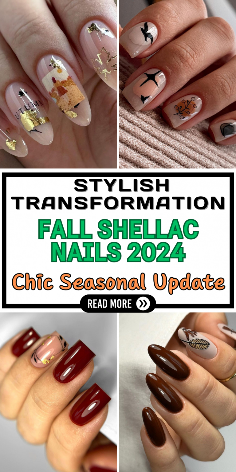Fall Shellac Nails 2024: 25 Trendy Designs & Colors for Short, Long ...