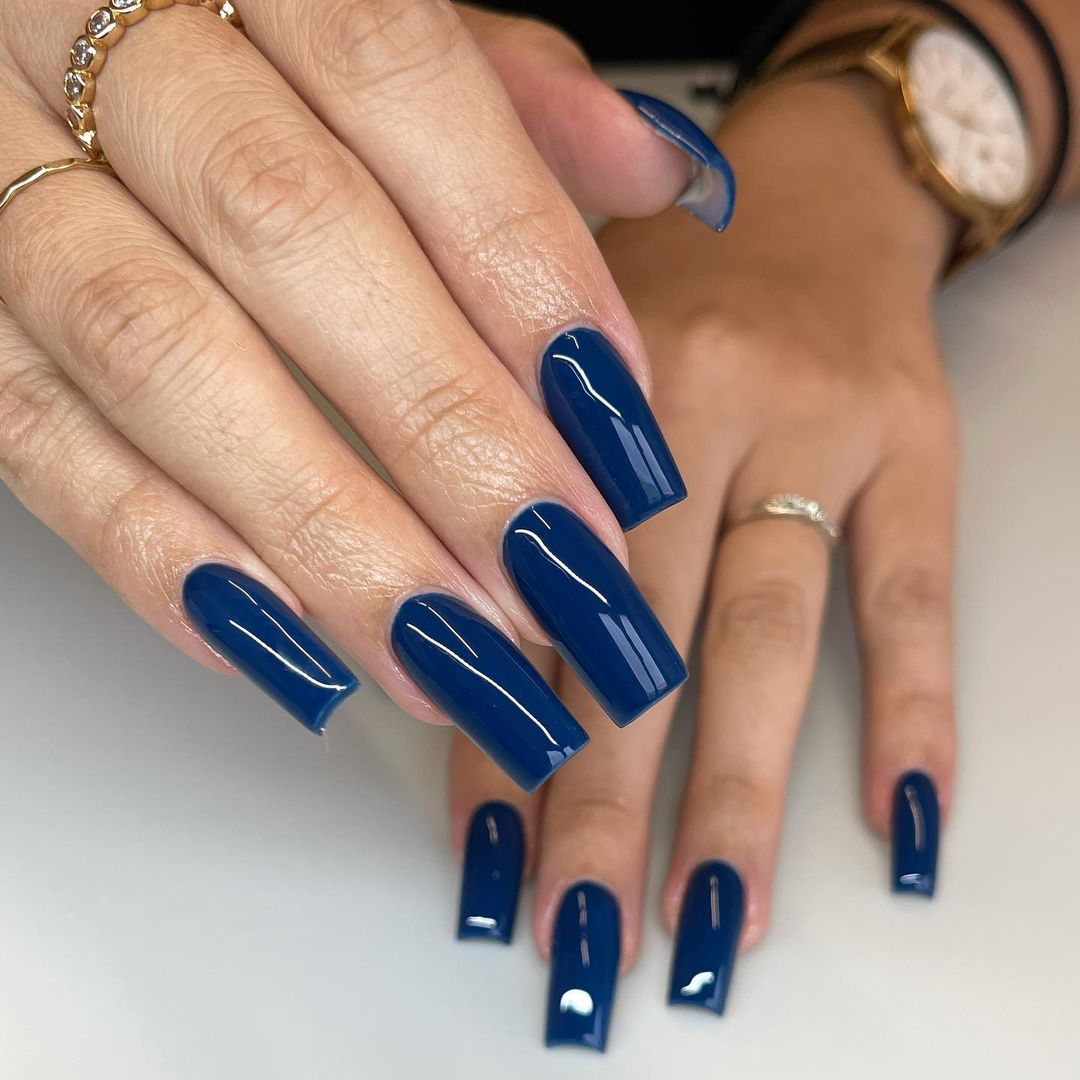 27 Navy Blue Fall Nail Ideas for 2024 - Fall Update 2024