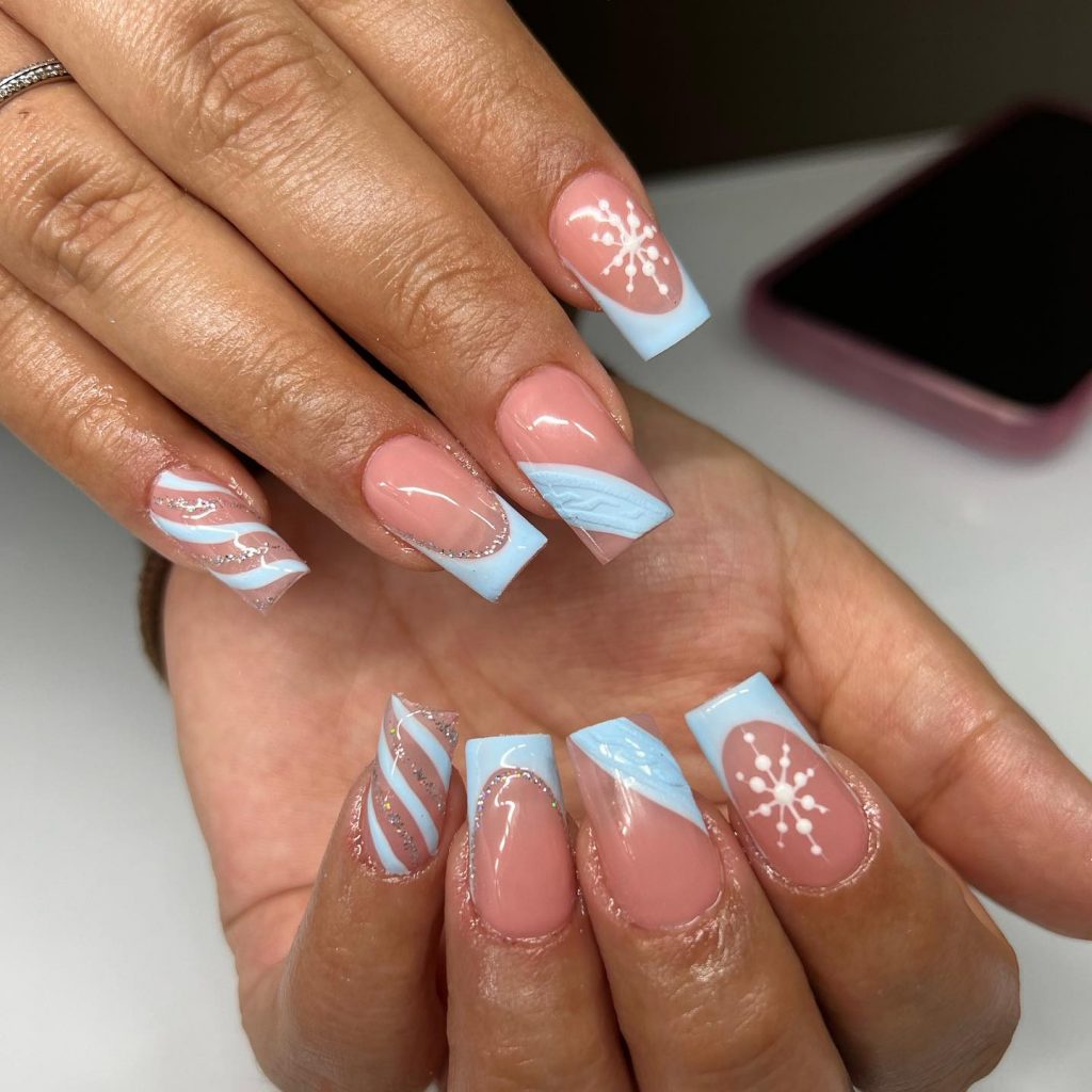 Winter Square Bold and Trendy: 27 Inspiring Winter Square Nail Designs for 2024-2025 ...