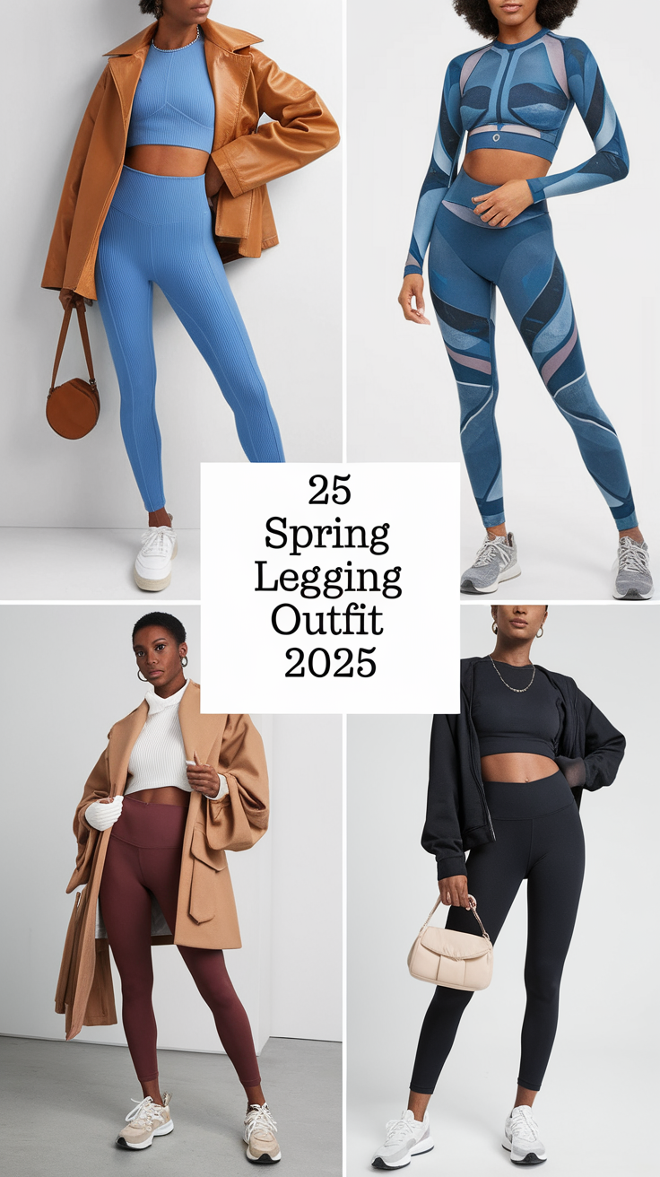 Spring Legging Outfit Ideas 2025 - Cute and Casual Fashion for Work ...