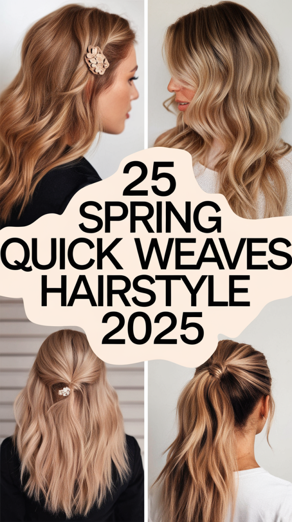 25 Spring Quick Weaves Hairstyle 2025 – Short, Layered, Updos, Wavy ...
