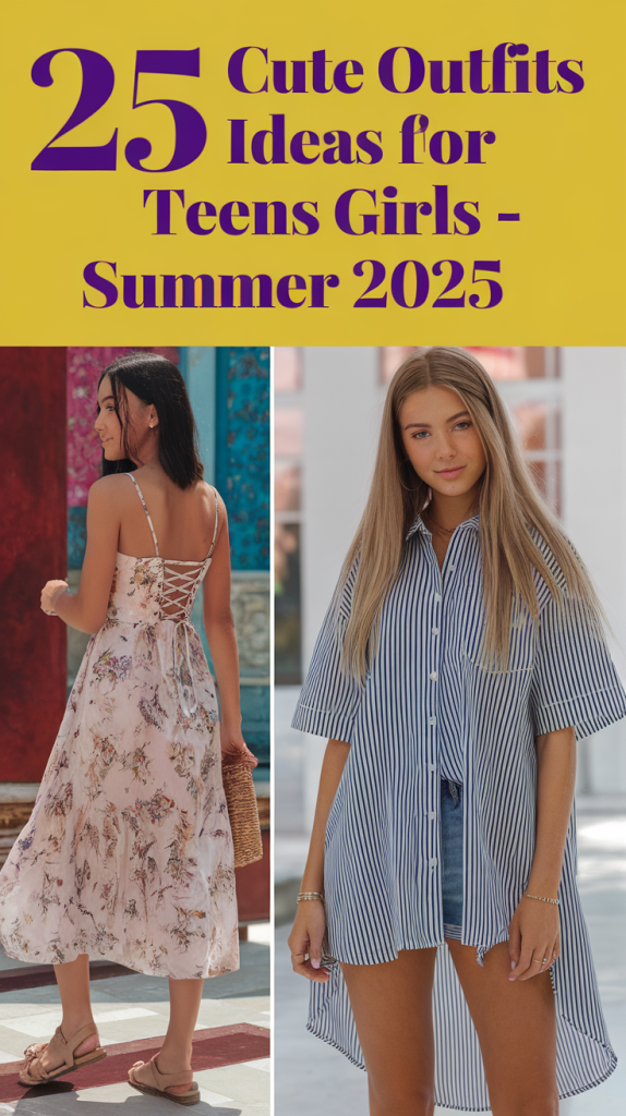 25 Cute Outfit Ideas for Teen Girls Summer 2025 – Trendy, Casual ...