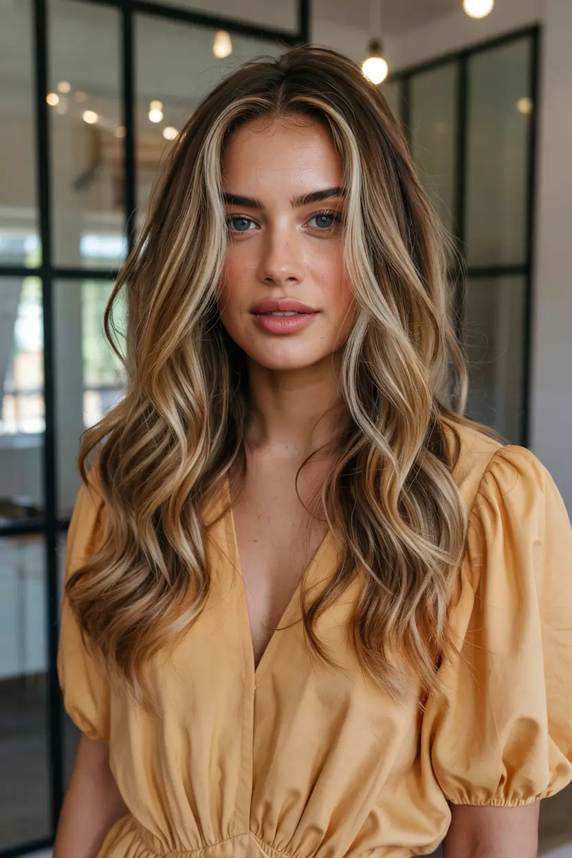 Long Haircut Inspiration for Summer 2025 - Soft Waves Soft Golden Layers with Natural Volume