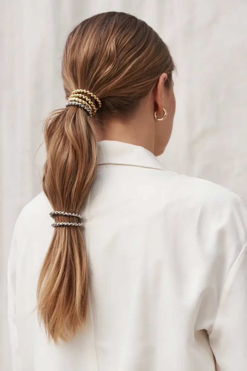 Ponytail Hairstyles – Chic Summer 2025 Stacked and Stylish Multi-Tie Pony