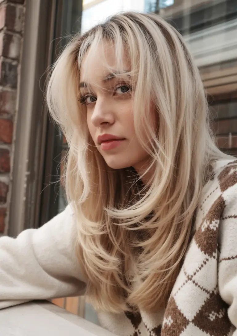 Summer 2025 Bangs Haircuts - Curtain Fringe Ideas Feathered Layers with Wispy Curtain Fringe