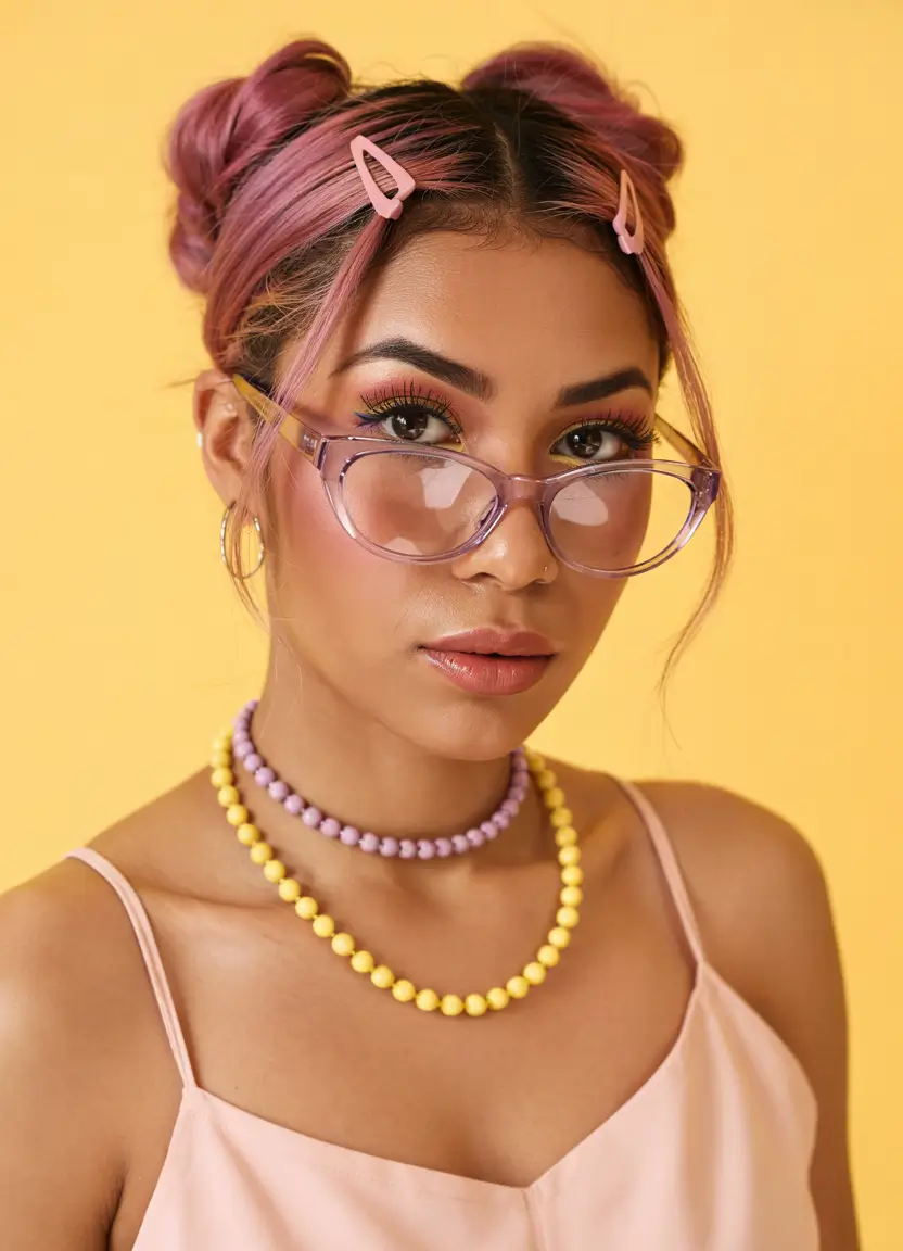 summer hairstyle black women 2025 Playful Pinks and Y2K Comebacks