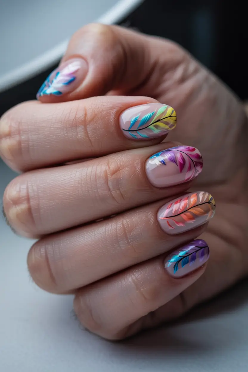 summer short nail ideas 2025 Neon Feather Fantasy