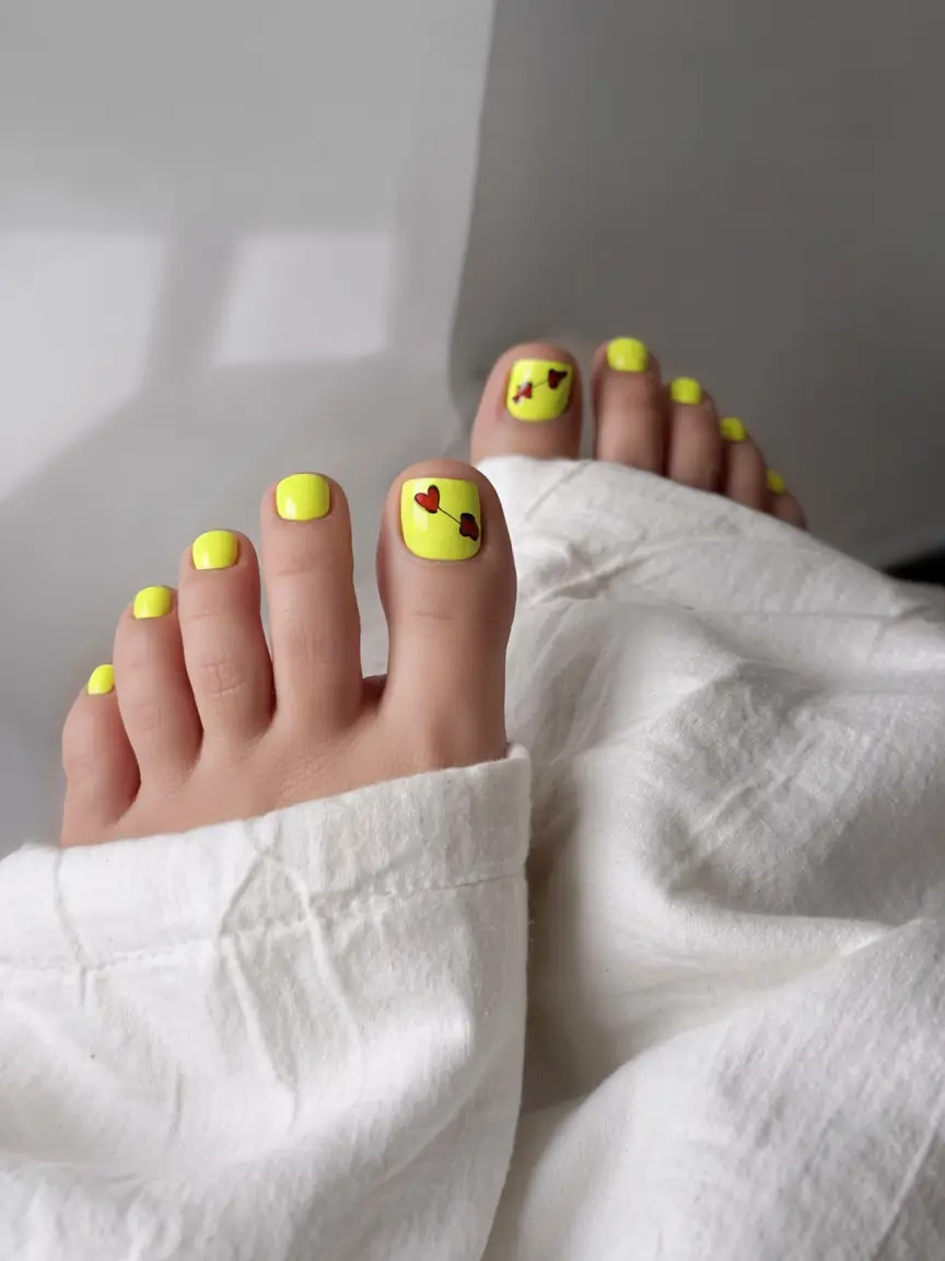 summer toe nail colors ideas 2025+Neon Love: When Summer Crushes Hit Your Toes